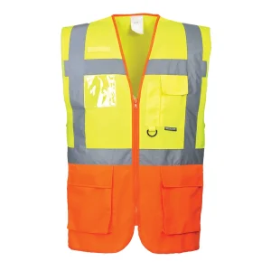 Yellow/Orange Prague Hi-Vis Executive Vest Large