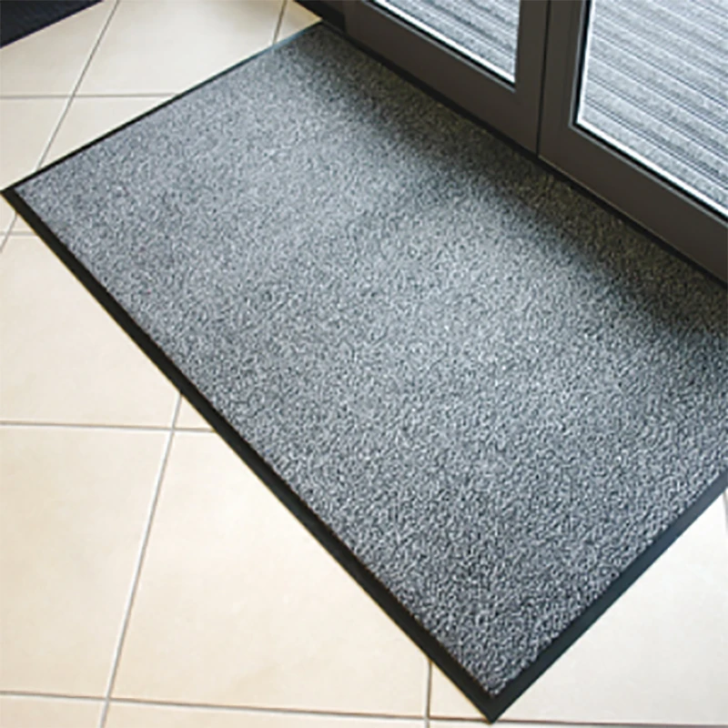 Coba Door Mat 0.9 x 1.5m Black/Blue Matting Vyna-Plush