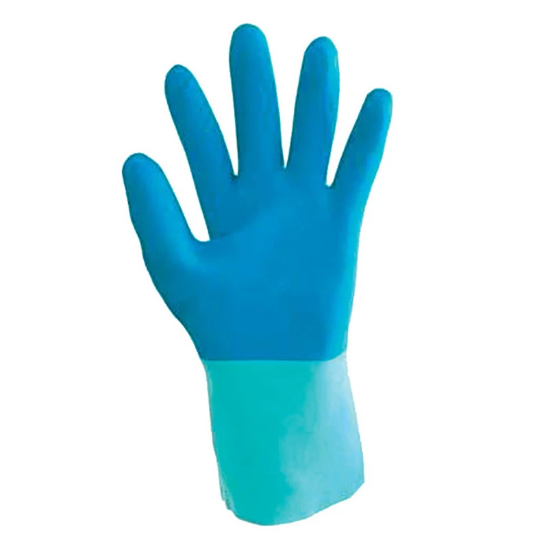 Gloves Taskmaster Durable Gauntlet Size 10 Natural Latex Blue - Image 2