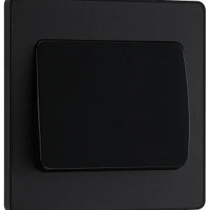 BG Evolve, Matt Black, 20A 16AX Single Switch, 2 Way, Wide Rocker