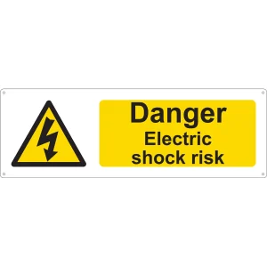 Danger Electric Shock Risk Sign