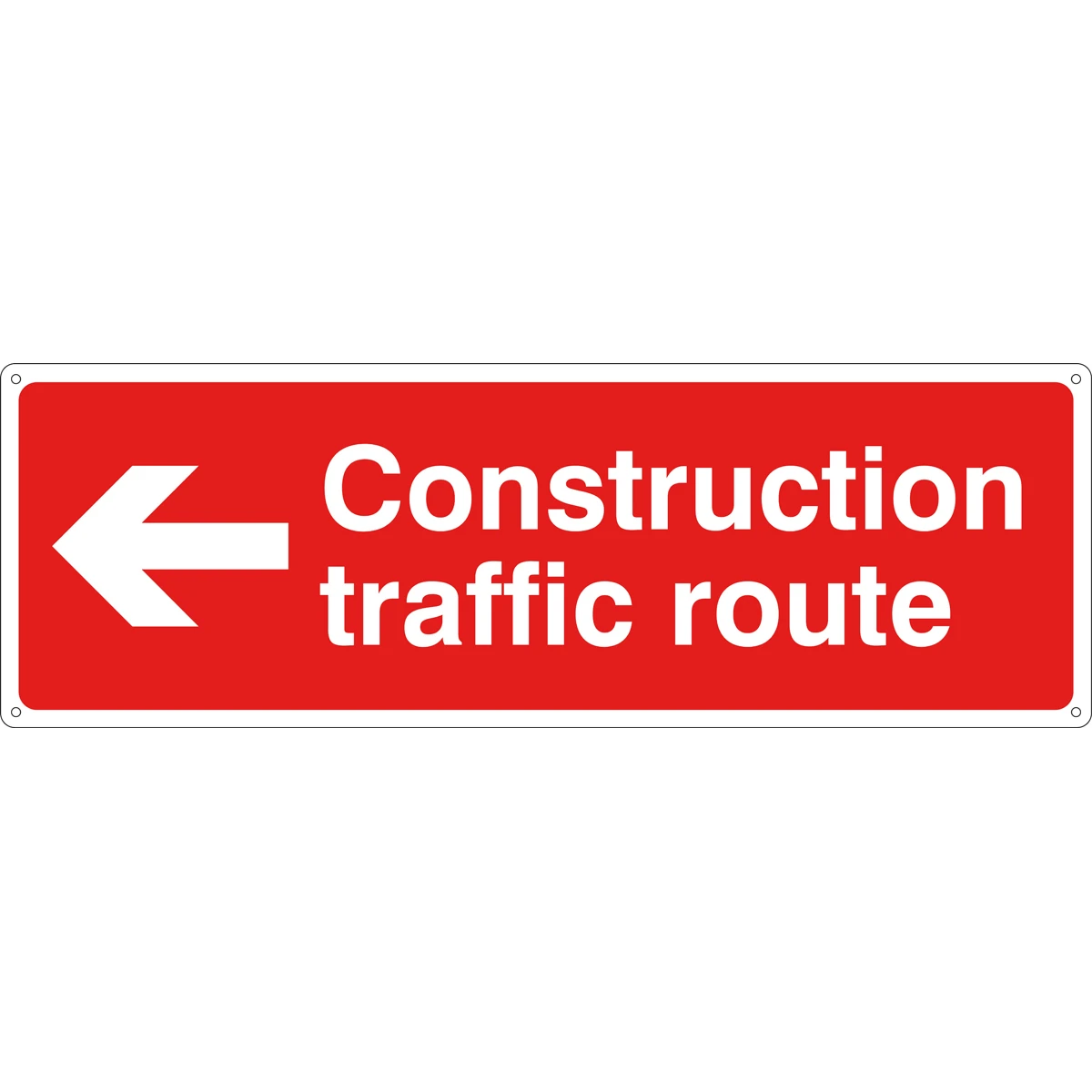 Sign S/R Construction Traffic Route Left - Image 2
