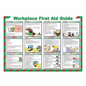 Safety Poster Workplace First Aid Guide (Tubed)