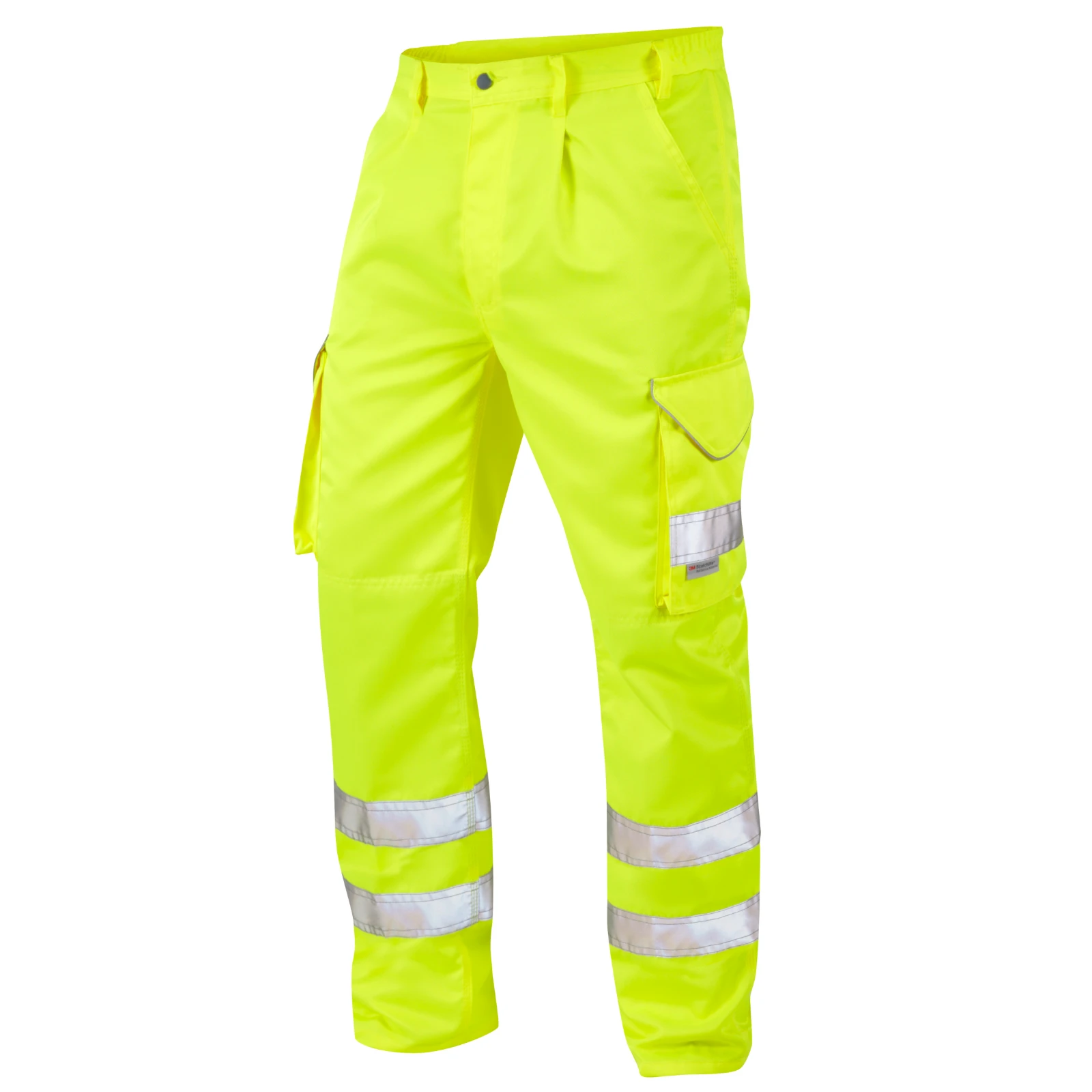 Bideford Regular Fit Polycotton Cargo Trousers 30" Yellow