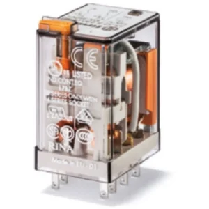 Relay Plug-In 4P Co Lockable 7A 48V Dc Test Button&Mech Ind