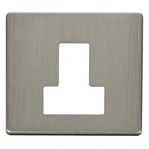 Front Plate Switched Fused Connection Unit Stainless Steel