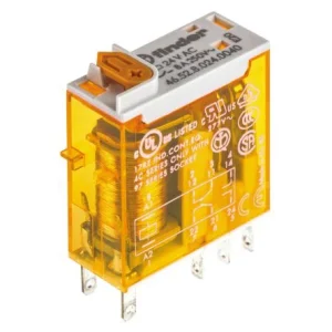 Relay Mini Industrial 2P Co Lockable 8A 24V AC Test Button&Mech