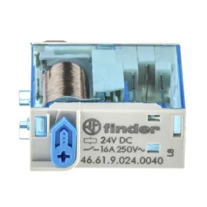 Relay Mini Industrial 1P Co Lockable 16A 24V Dc Test Button&Mec