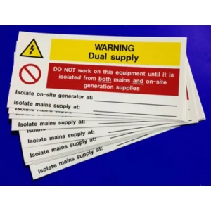 Ind Signs Dual Sply Notice Pk10