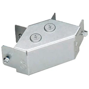 Salamandre IP30 1 Compartment Pre-Galvanised Steel Distribution Trunking Top Lid 90° Gusset Bend 75mm x 75mm