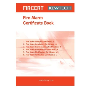 Kewtech Fire Installation Certificate Book