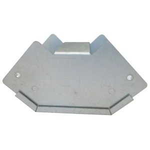 Salamandre IP30 1 Compartment Pre-Galvanised Steel Distribution Trunking Outside Lid 90° Gusset Bend 100mm x 50mm