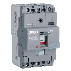 MCCB Triple Pole 63A 18Ka Adj Thermal Fixed Magnetic