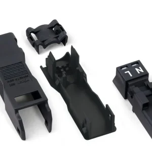 Wago Plug With Strain Relief Housing 2-Pole 1.5mm Black