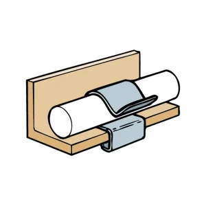 Britclips EP52021407 12-14mm Cable Run Clip 4-7mm Flange (CR412)