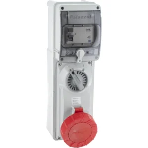 Skt Sw.Int 16A 240V 3P IP66 c/w 25A 2P 3