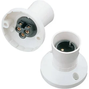 Batten Lamp Holder T2 BC Straight Skirt