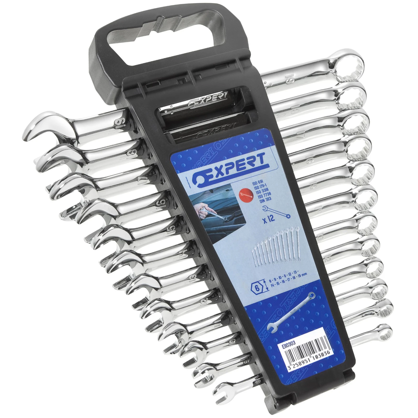 Metric Set Of 12 Long Combination Wrenches - Image 2