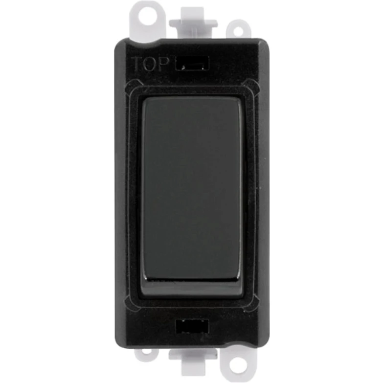 Click Gridpro Black Frame 20AX Black Nickel Intermediate Switch Module - Image 2