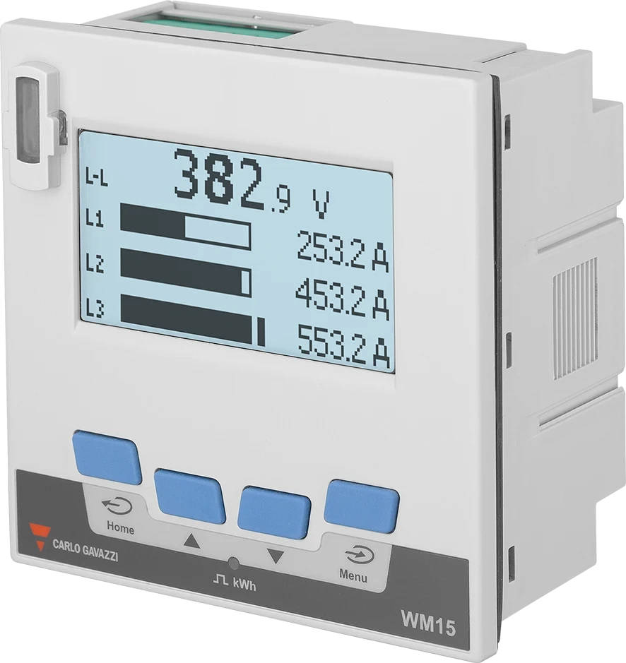 Three-Phase Mid Power Analyzer 230 V L-N 400 V L-L 5 (6) A Rs485 Modbus Rtu Pulse Output