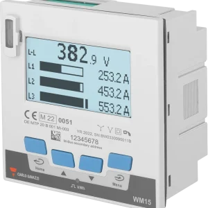 Three-Phase Mid Power Analyzer 230 V L-N 400 V L-L 5 (6) A M-Bus Pulse Output