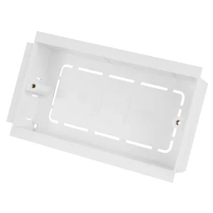 Box Socket 2 Gang 25mm White