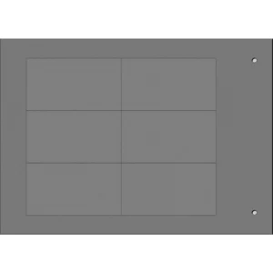 Cembre 32 x 58mm Metallic Grey Polycarbonate Adhesive Legend