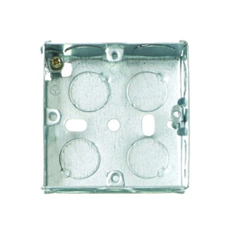 Steeple S1014N Metal Back Box 1 Gang Flush Mount 47mm - Image 2