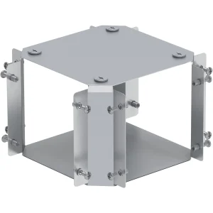 150 x 150mm Galv Trunking Four Way