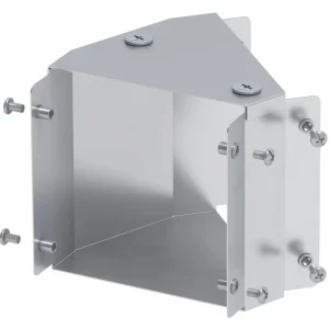 150 x 150mm Galv Trunking 45 Deg Bend Top Cover