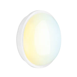 Aurora UtiliteCS White 15W Colour Switchable IP65 Round Utility Bulkhead