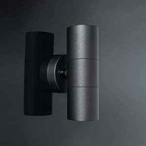 KSR Luso II GU10 Up & Down Wall Light Black