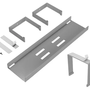 Silver Cable Tidy Tray Under Desk Cable Management Tray