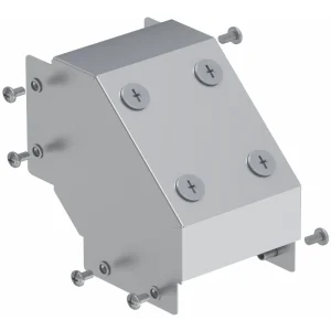 100 x 100mm Galv Trunking 90 Deg Bend External Cover