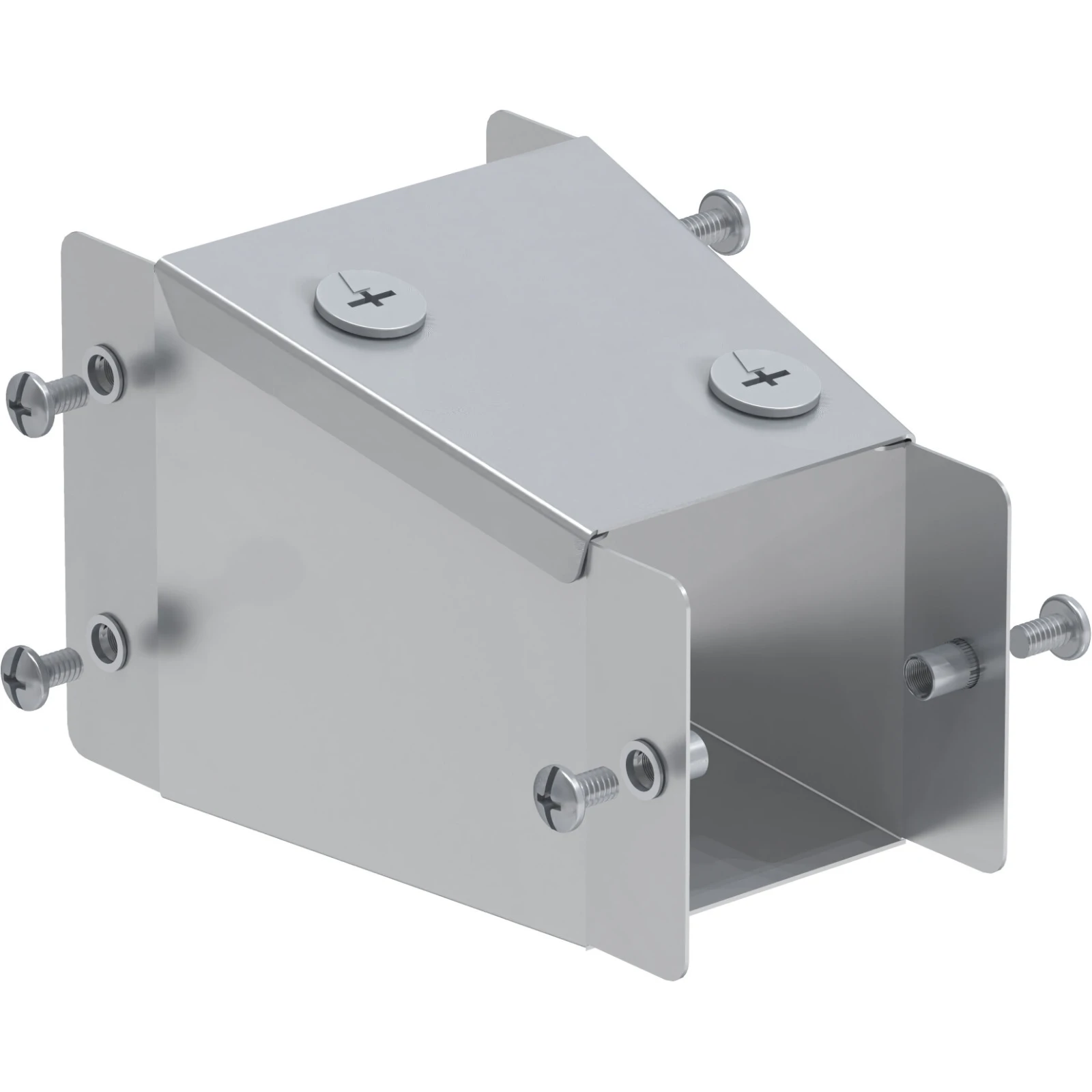 100 x 100mm To 75 x75mm Galv Trunking Reducer
