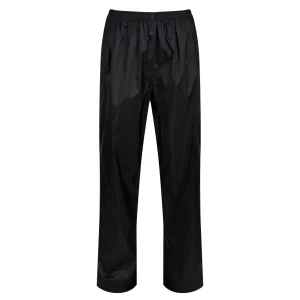 Pro Ladies Pack Away Waterproof Trousers / Black / Size 14 - TRW349