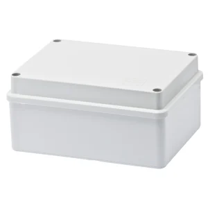 Junction Box Smooth Walls c/w Plain Screwed Lid IP56 150x110x70mm Grey RAL 7035