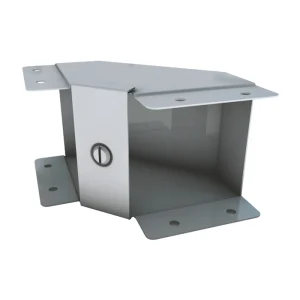 Bend Gusset 1 Compartment c/w Inside Lid & Coupling 75x75mm Steel Galvanised