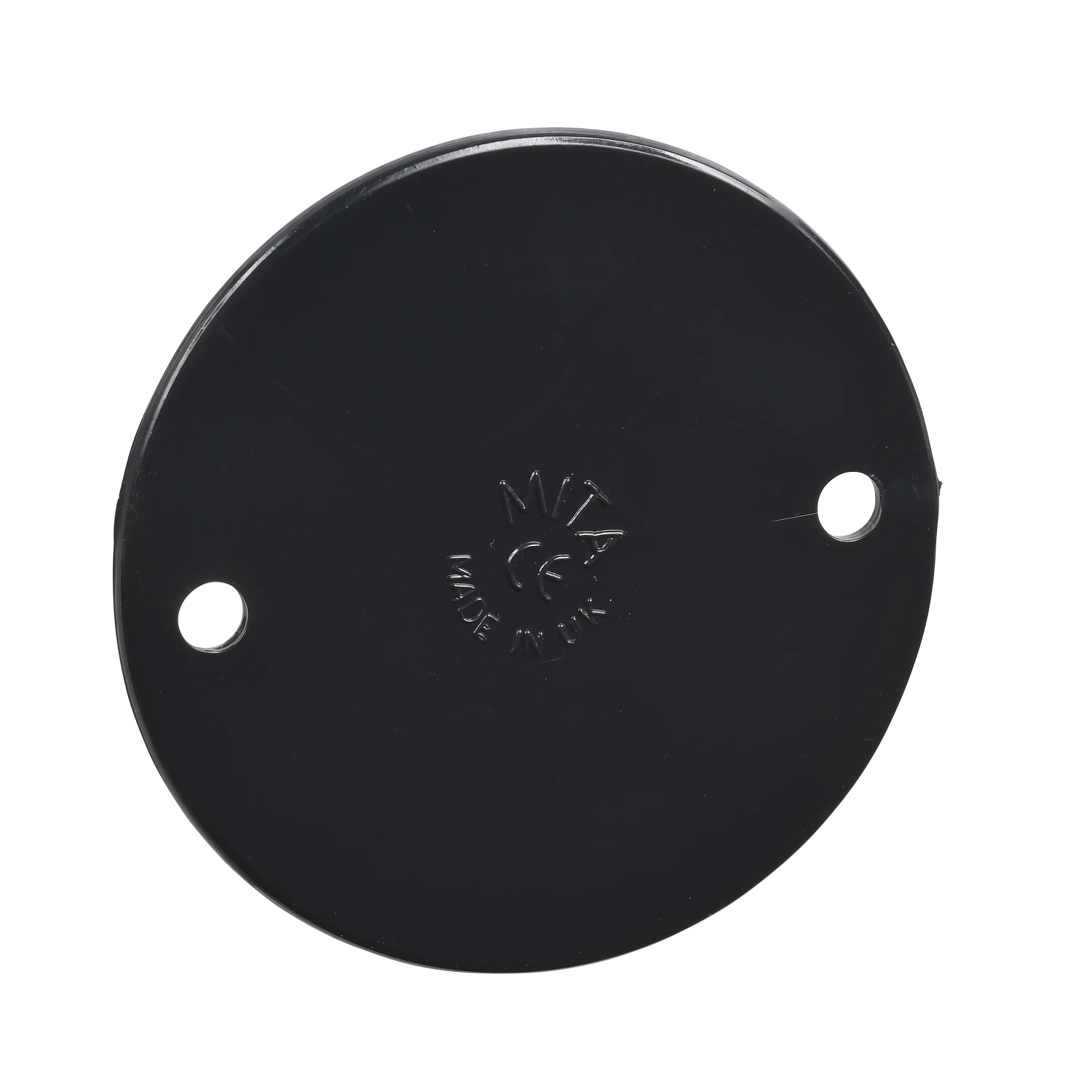 Lid Circular Overlapping 85mm Black PVC - Image 2