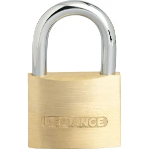Low Security Solid 50mm Brass Chrome Padlock