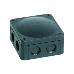 Wiska COMBI308/5B Combi 8 Inlet 4mm² Junction Box Polypropylene 85x85x51mm Black