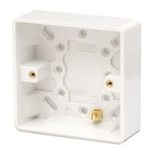 Click Mode CMA081 1-Gang Pattress Box 86 x 86 x 25mm White