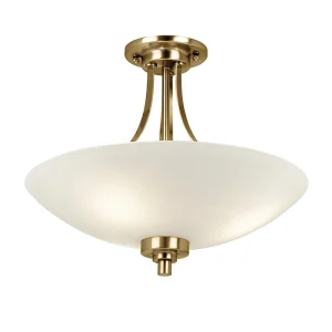 57182 Welles 3 Light Flush Indoor Light Fitting WELLES-3AB