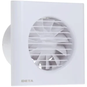 Fan Extractor c/w Timer 100mm (4in) White