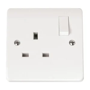 Click Mode CMA035 1-Gang 2-Pole Switched Socket Outlet 13A White