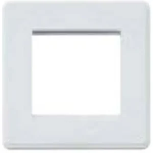 Front Plate 2 Module Euro Frame 50X50mm White