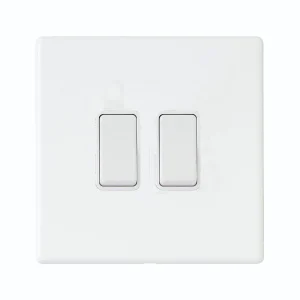 7G2MWR22WH-W Hamilton HARTLAND G2 rocker switch 2 Gang 2 WAY 10A