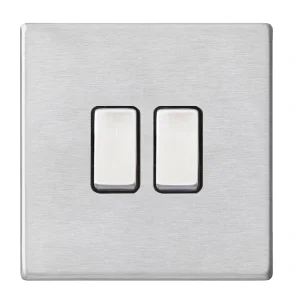 7G24R22SS-B Hamilton HARTLAND G2 rocker switch 2 Gang 2 WAY 10A