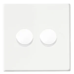 7G2MW2XLEDITB100 Hamilton HARTLAND G2 DIMMER switch 2 Gang 100W