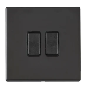 7G2MBR22BL-B Hamilton HARTLAND G2 rocker switch 2 Gang 2 WAY 10A